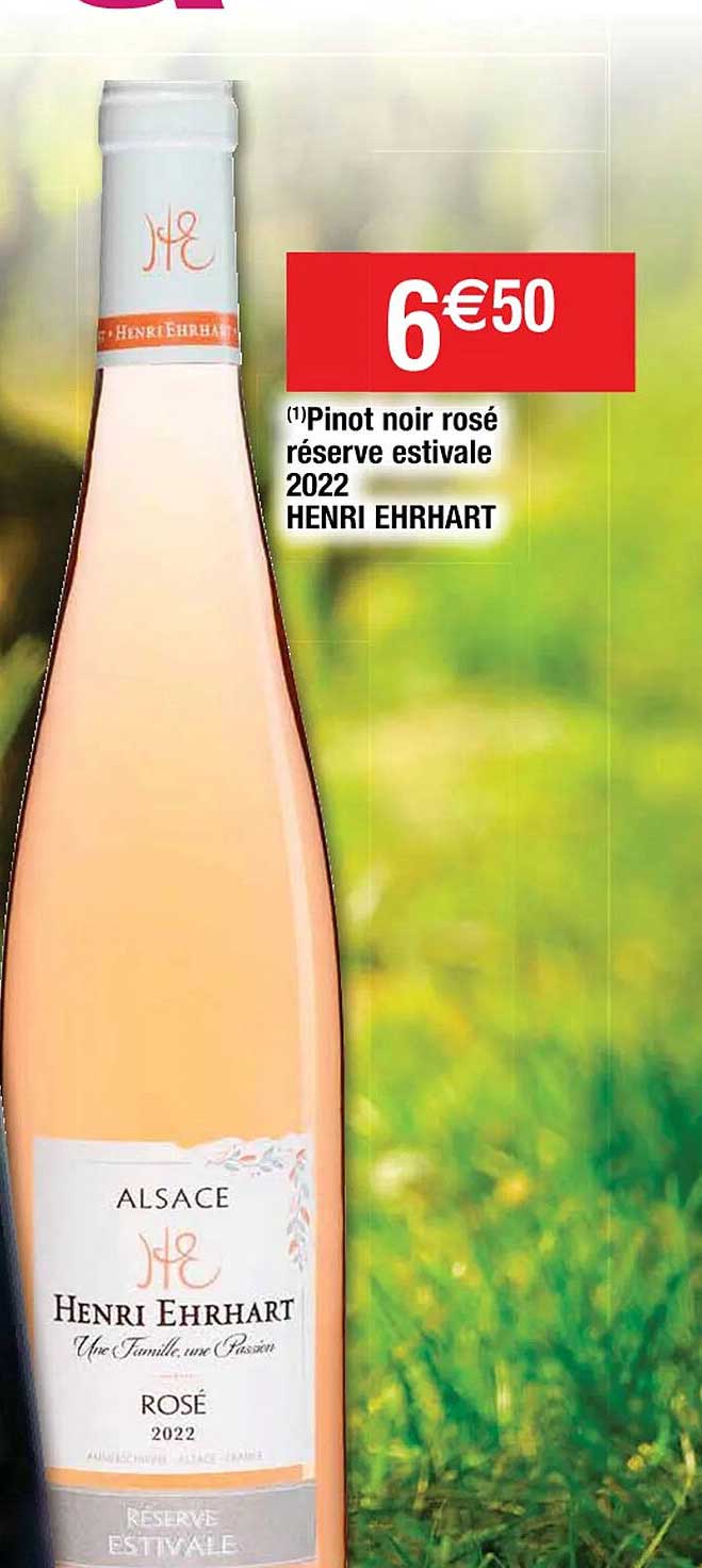 pinot noir rosé réserve estivale 2022 henri ehrhart