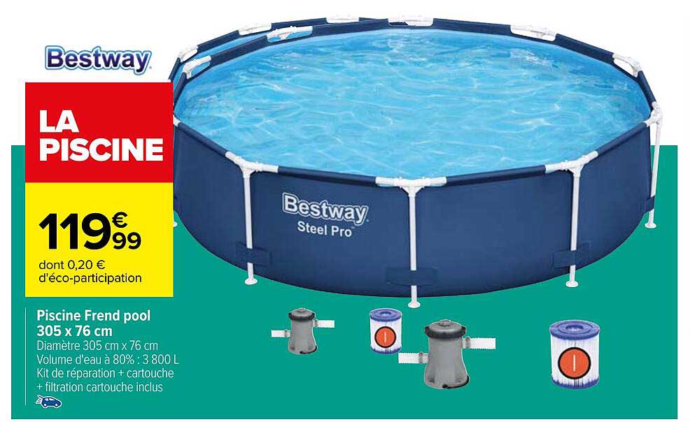 piscine frend pool 305 x 76 cm bestway
