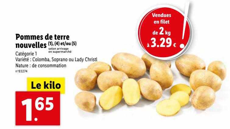 pommes de terre nouvelles
