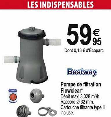 pompe de filtration flowclear bestway