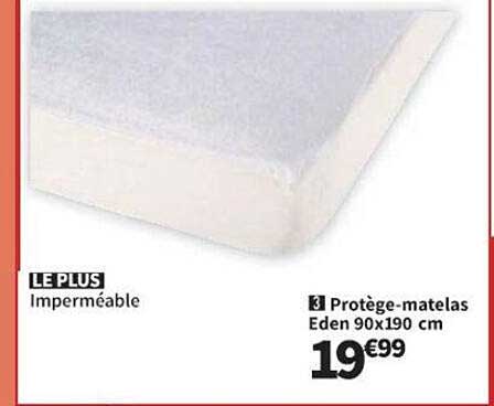 protège-matelas eden 90 x 190 cm