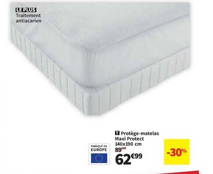 protège-matelas maxi protect 140 x 190 cm