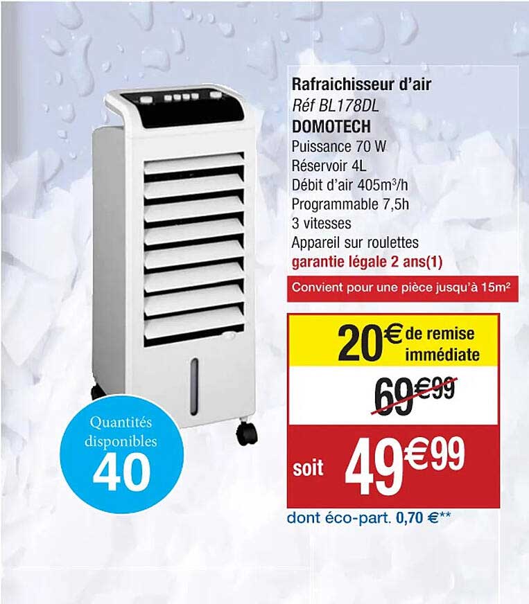 rafraîchisseur d'air domotech