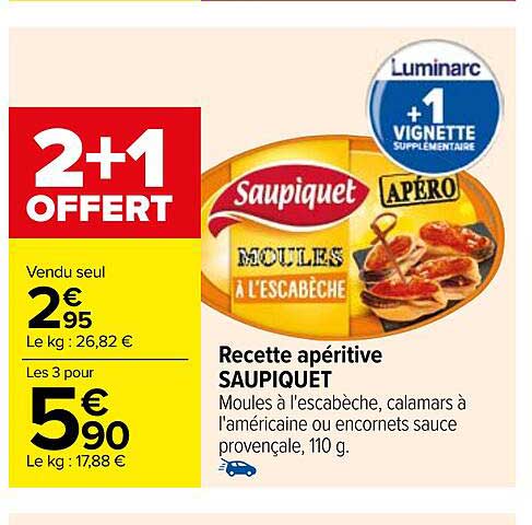 Recette Apéritive Saupiquet