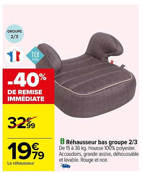 rehausseur bas groupe 2-3 tex baby