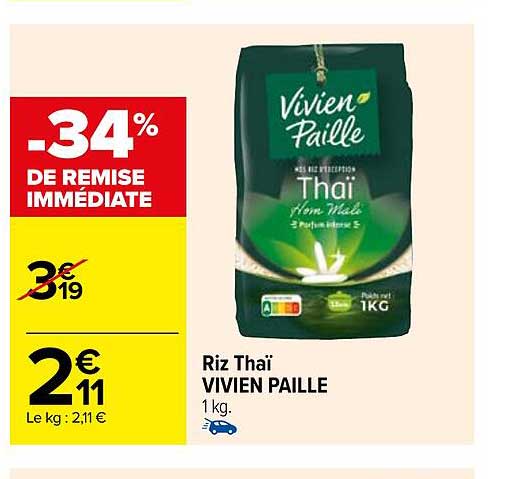 riz thaï vivien paille