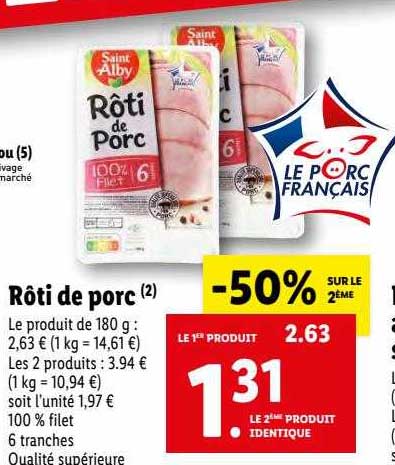 rôti de porc saint alby