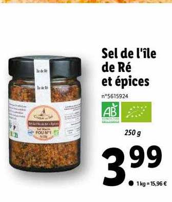sel de l'île de ré et épices