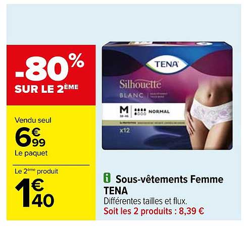 sous-vêtements femme tena