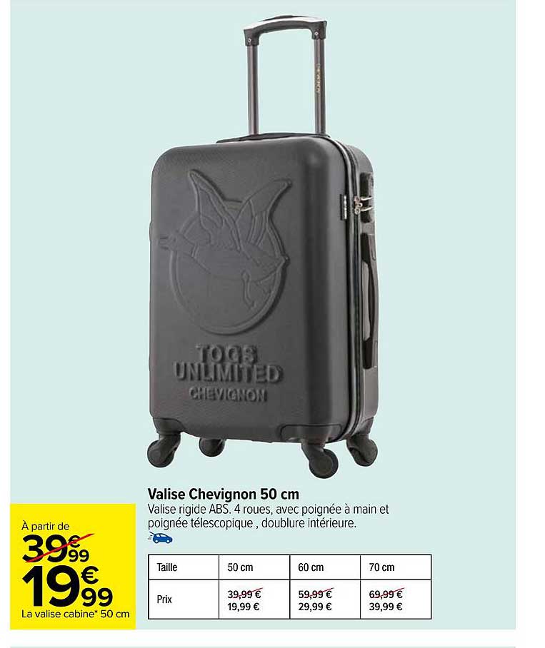 valise chevignon 50 cm