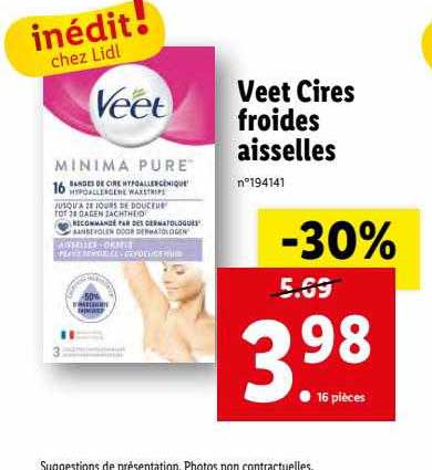 veet cires froides aisselles