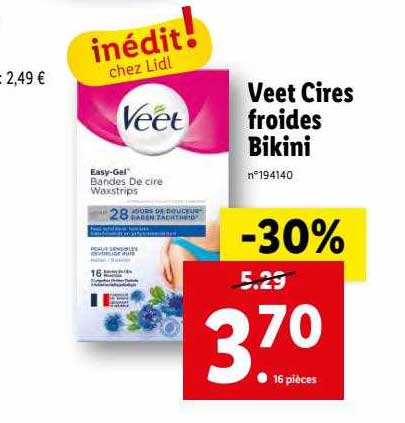 veet cires froides bikini