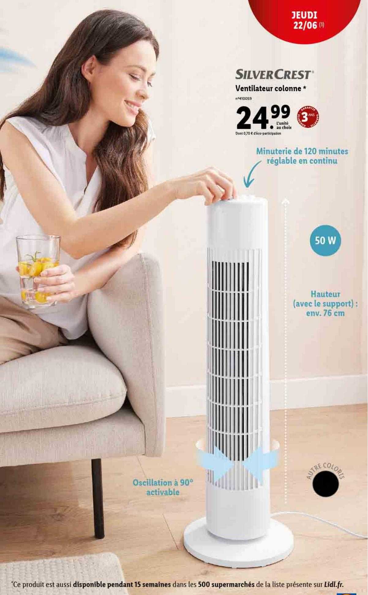 Ventilateur Colonne Silvercrest