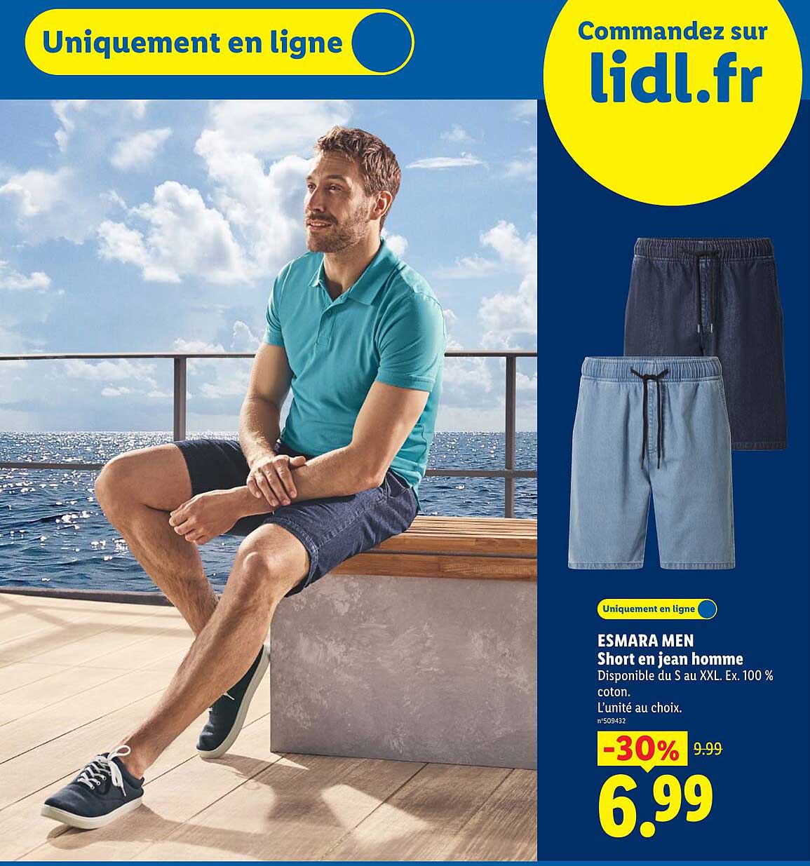 ESMARA MEN Short en jean homme