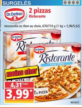 2 pizzas dr.oetker