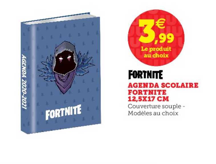 agenda scolaire fortinite 12.5x17 cm