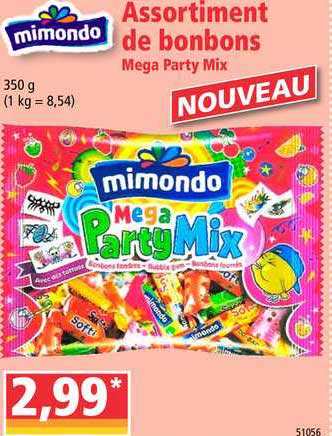 Assortiment De Bonbons Mega Party Mix Mimondo