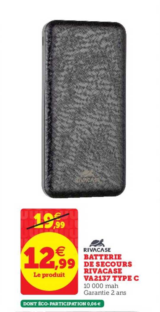batterie de secours rivacase va2137 type c