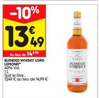 blended whisky lord lemond