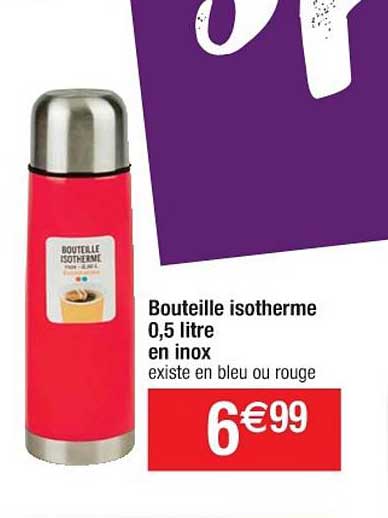 bouteille isotherme 0.5 litre en inox