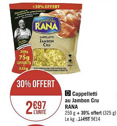 Cappelletti Au Jambon Cru Rana