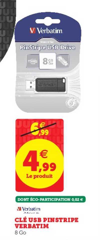 clé usb pinstripe verbatim