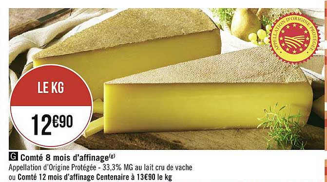 comté 8 mois d'affinage
