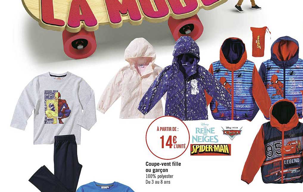 coupe vent fille ou garçon