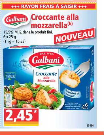 croccante alla mozzarella galbani