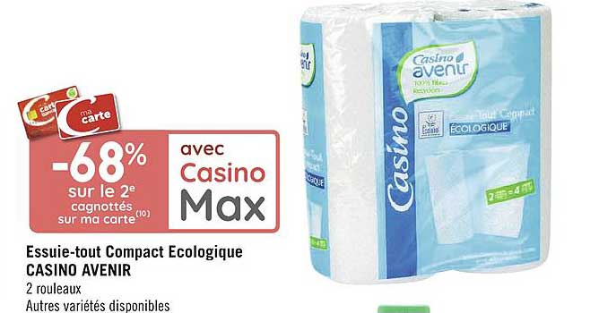 essuie tout compact écologique casino avenir
