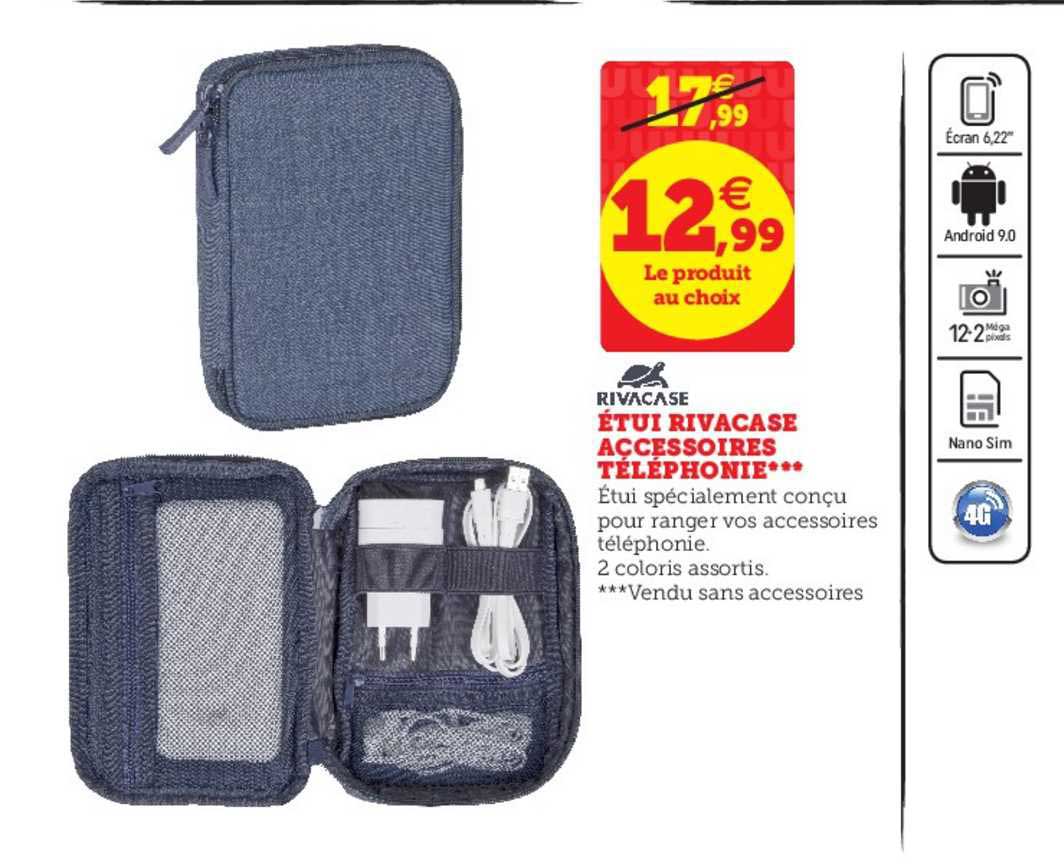 étui rivacase accessoires téléphone