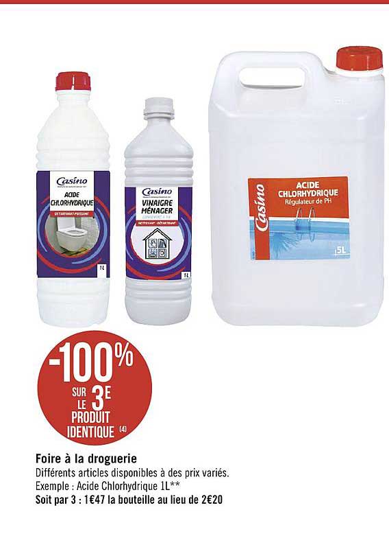 foire à la droguerie -100% sur le 3e