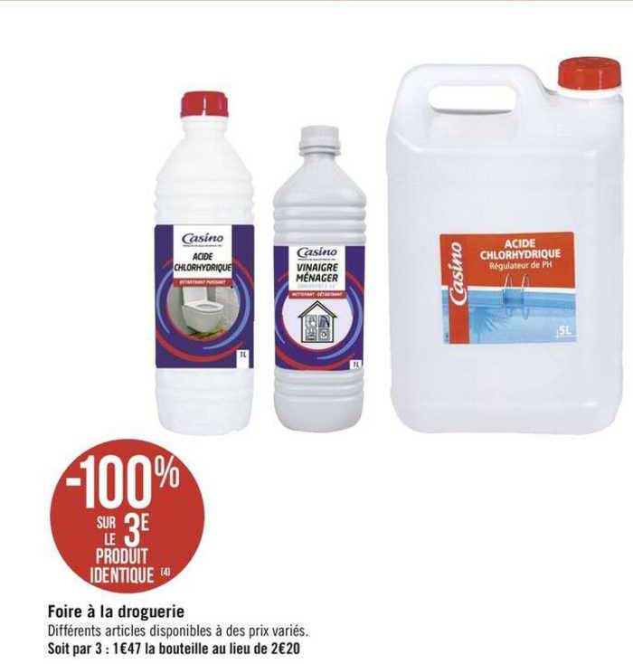foire à la droguerie -100% sur le 3e produit identique