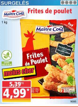 frites de poulet maître coq