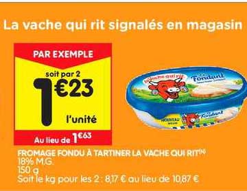 fromage fondu à tartiner la vache qui rit