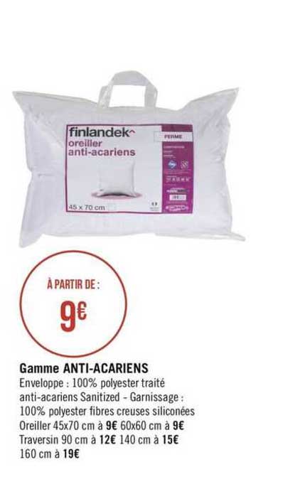 gamme anti acariens