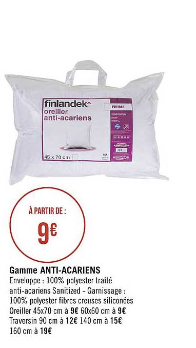 gamme anti acariens finlandek
