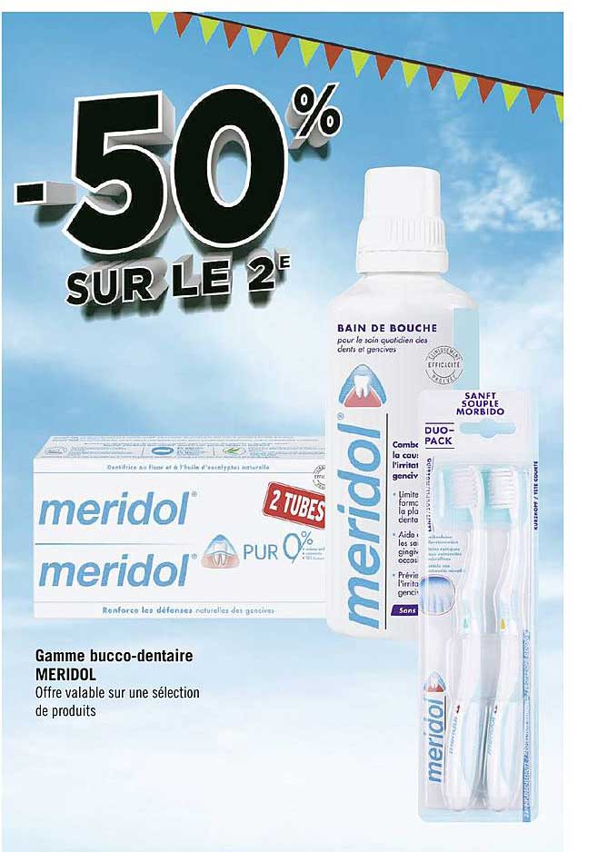 gamme bucco dentaire meridol