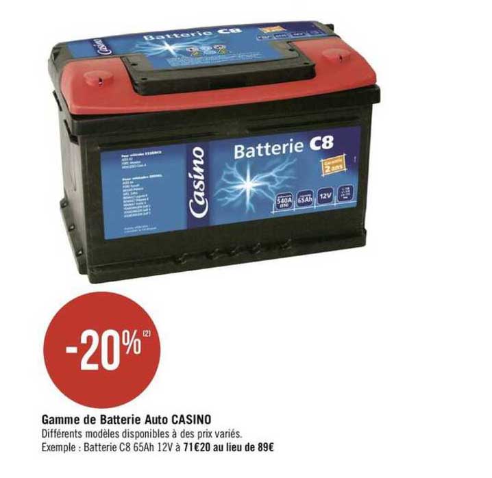 Gamme De Batterie Auto Casino