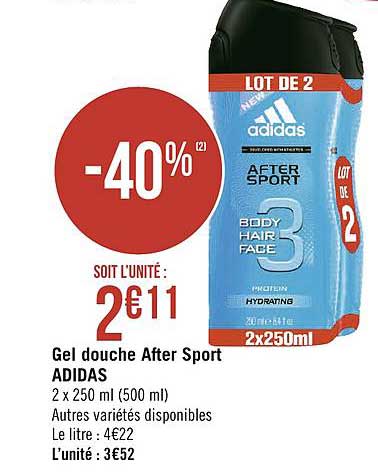gel douche after sport adidas