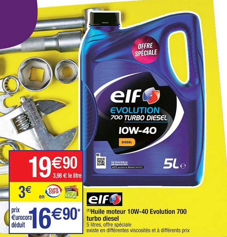 huile moteur 10w 40 evolution 700 turbo diesel