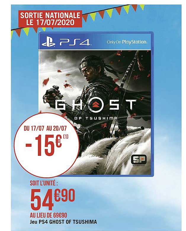 jeu ps4 ghost of tsushima