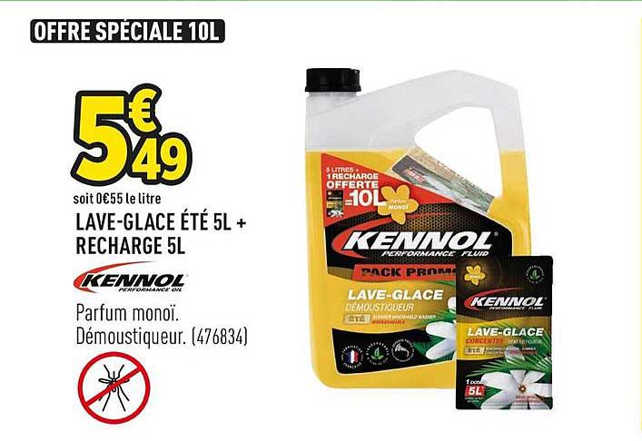 Lave Glace été 5l + Recharge 5l Kennol