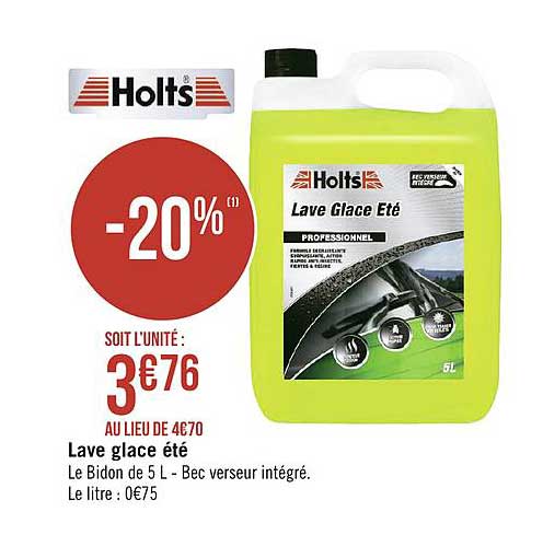 lave glace été holts