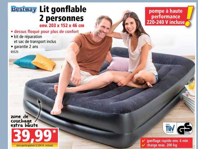 Lit Gonflable 2 Personnes Bestway