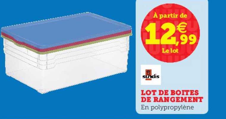 Lot De Boites De Rangement Sundis