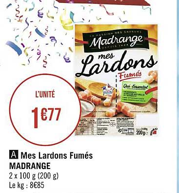 mes lardons fumés madrange