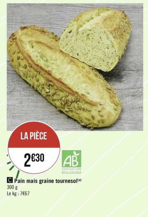 pain maïs graine tournesol