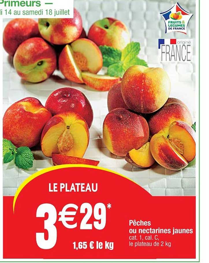 Pêches Ou Nectarines Jaunes