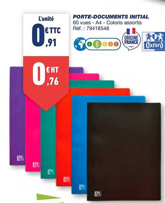 porte documents initial oxford